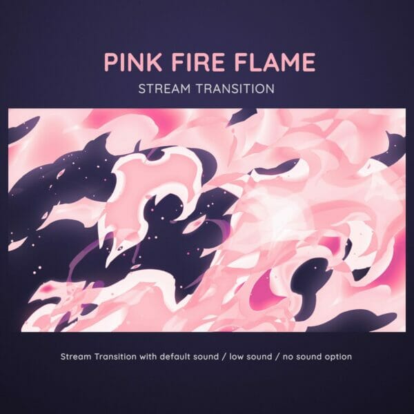 Pink Pastel Fire Flame Stream Transition 5