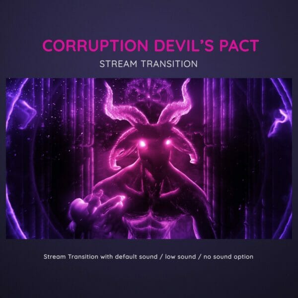 Corruption Purple Devils Pact Scenes Stream Transition Stinger OBS 3