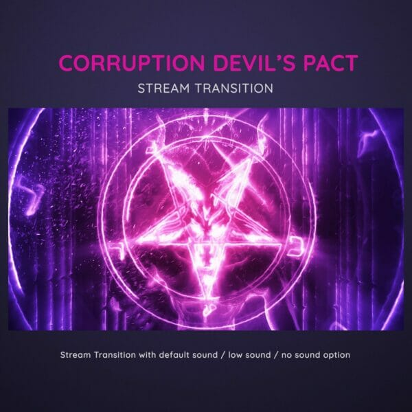Corruption Purple Devils Pact Scenes Stream Transition Stinger OBS 2