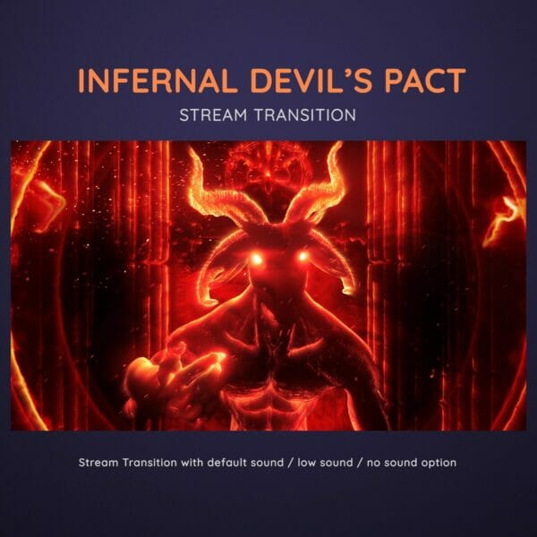 Infernal Red Devils Pact Scenes Stream Transition Stinger OBS 3