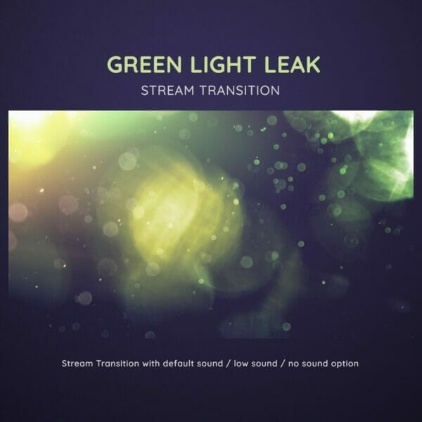 Green Light Leak Bokeh Stream Transition Stinger 2