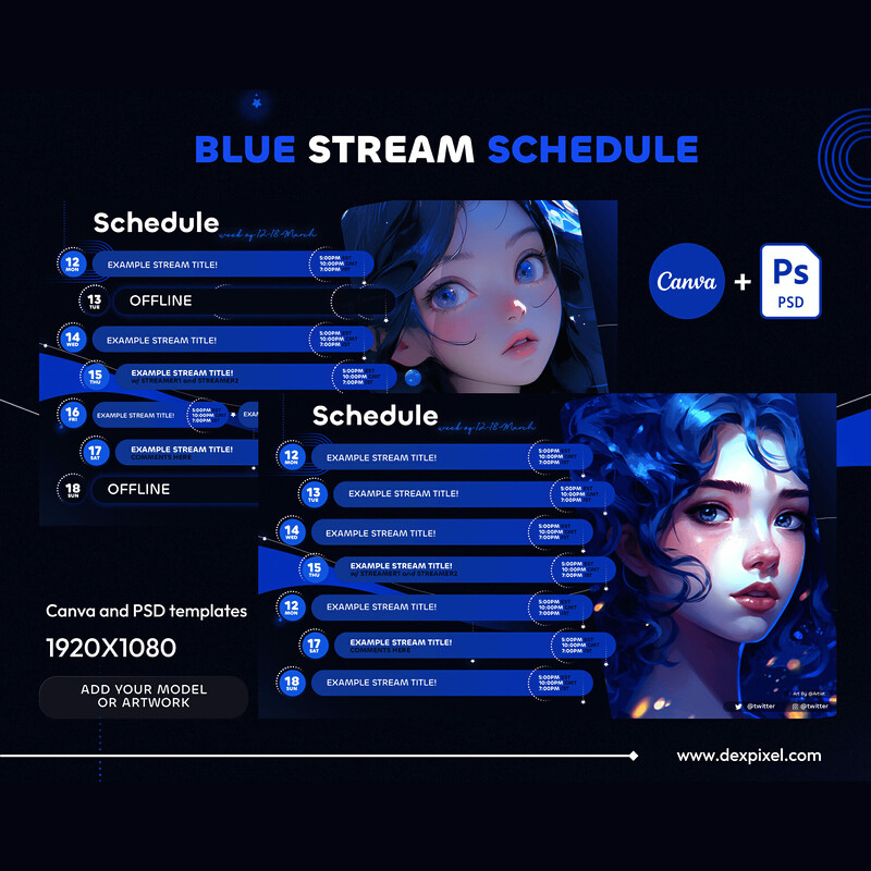 Blue Stream Schedule Updated