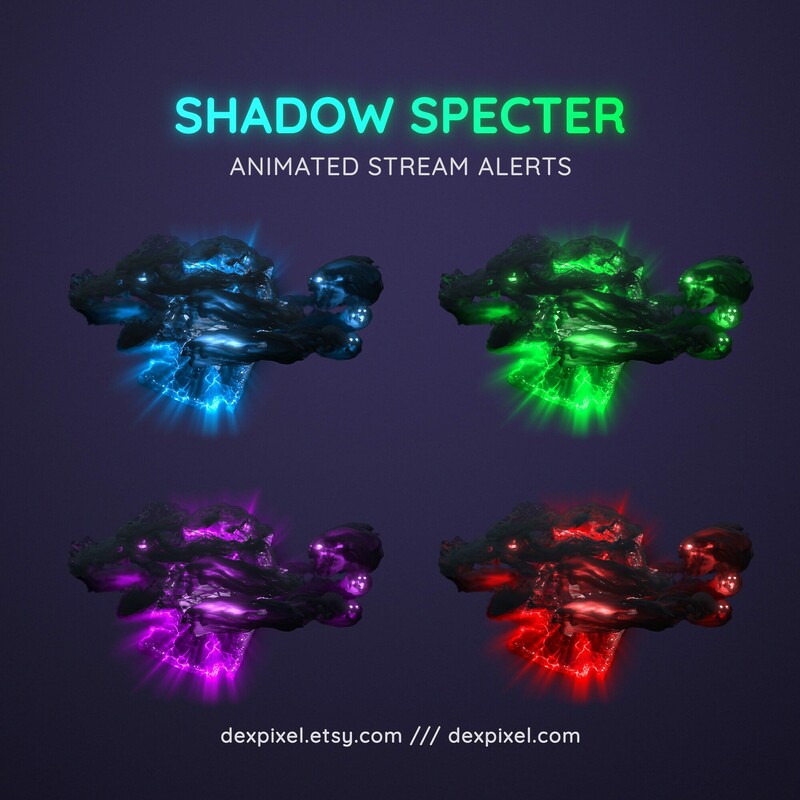 Shadow Spectre Halloween Ghosts Animated Stream Alerts 1