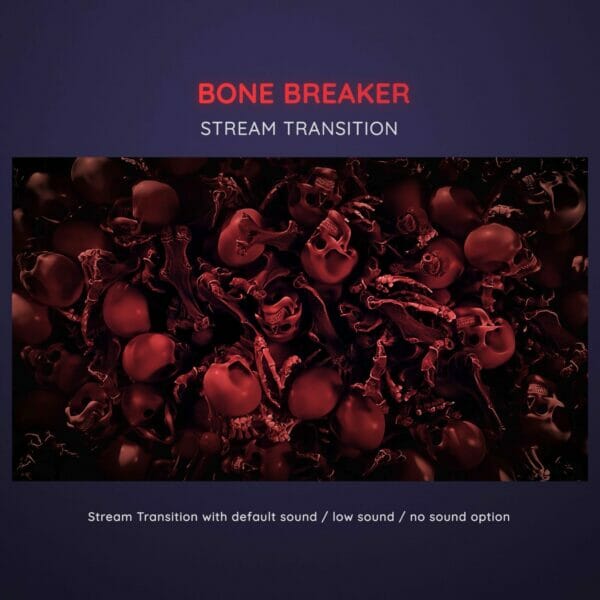 Bone Breaker Bloody Red Halloween Stream Transition3