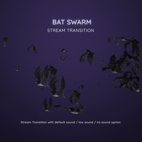 Bat Swarm Stream Transition Halloween Spooky Stinger