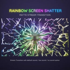 Rainbow Screen Shatter Stream Transition Glass Breaking 1