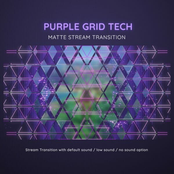 Purple Grid Tech Stream Transition Stinger 3