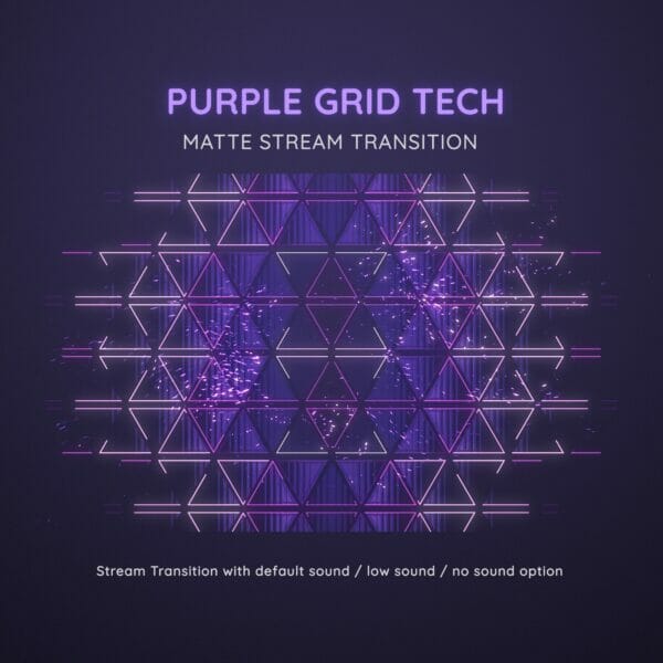 Purple Grid Tech Stream Transition Stinger 1
