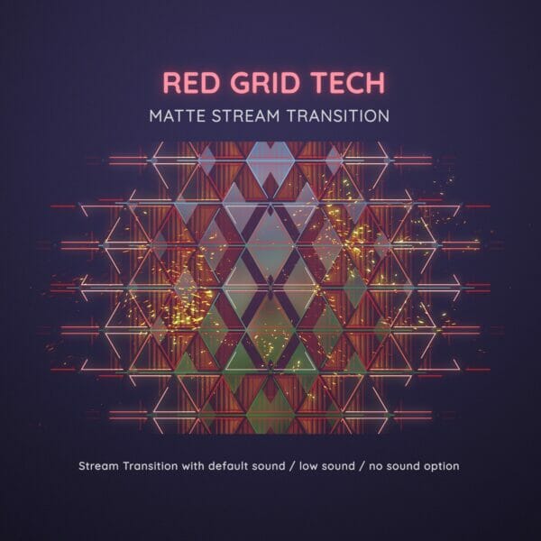 Red Grid Tech Stream Transition Stinger 5