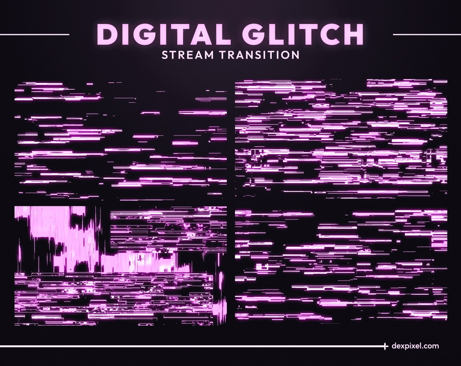 Pink Glitch Transition