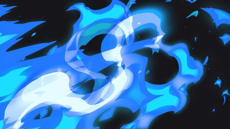 Blue Fire Cast Cartoon Stream Transition OBS Stinger