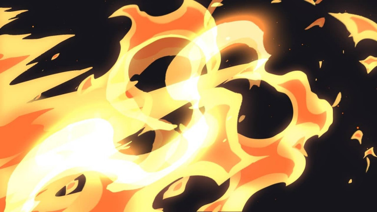 Orange Fire Cast Cartoon Stream Transition OBS Stinger