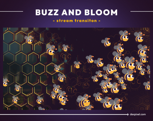 Buzz and Bloom Animated Stream Transition 2