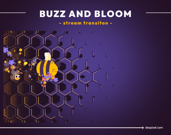 Buzz and Bloom Animated Stream Transition 4