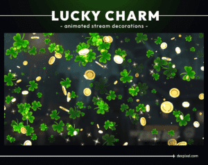 St Patrick Clover and Coins Stream Animation Decoration 8