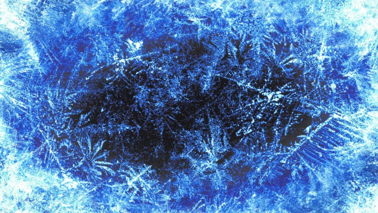 Blue Winter Frost Ice Stream Transition OBS Stinger