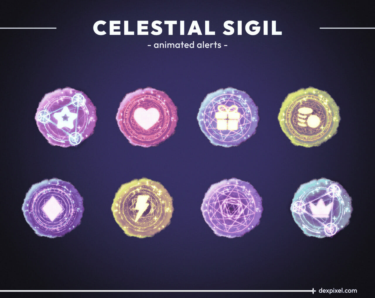 Celestial Sigil Animated Stream Alerts 6
