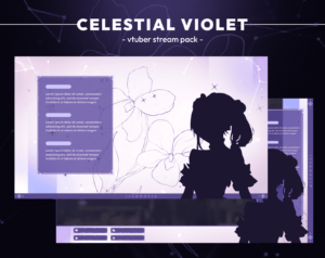 Celestial Violet Vtuber Pack