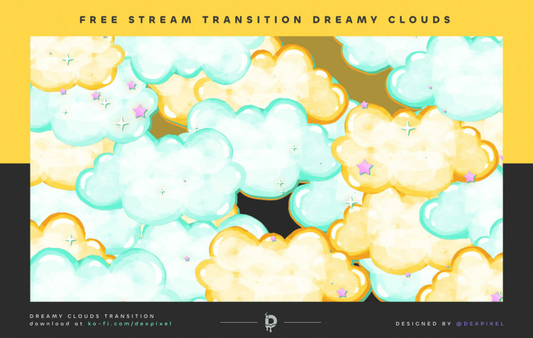 Mint and Yellow Dream Cloud Transition