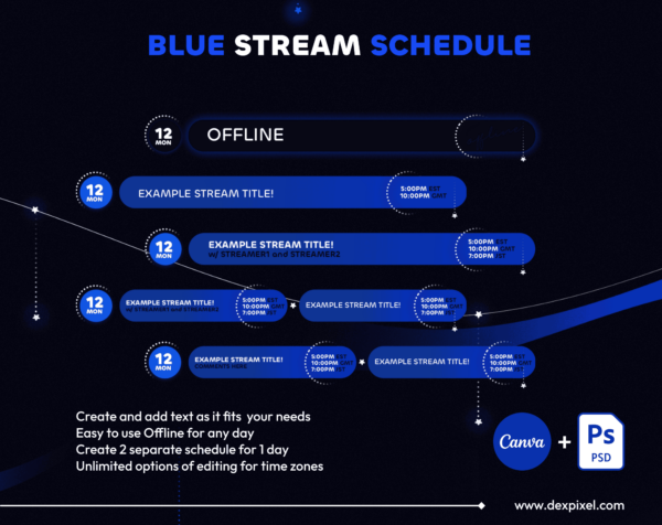 Blue Stream Schedule 12