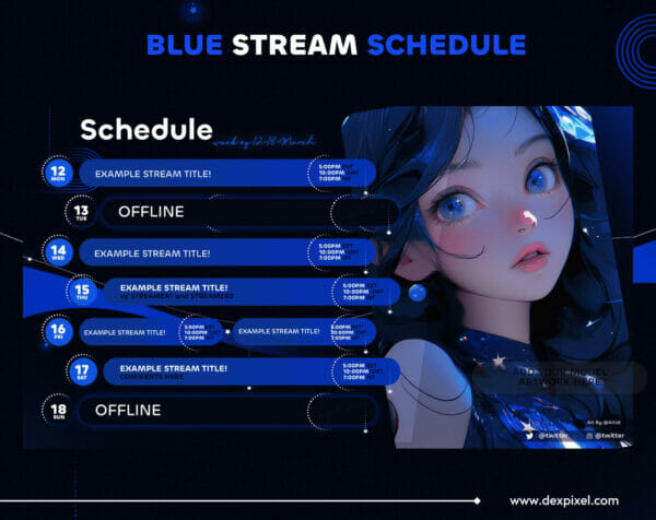Blue Stream Schedule 7