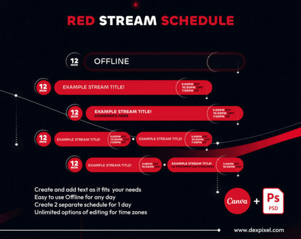 Red Stream Schedule 13