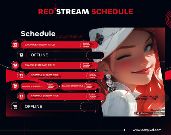 Red Stream Schedule 2