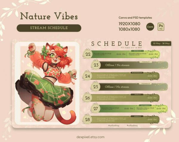 Nature Vibes Stream Schedule 2