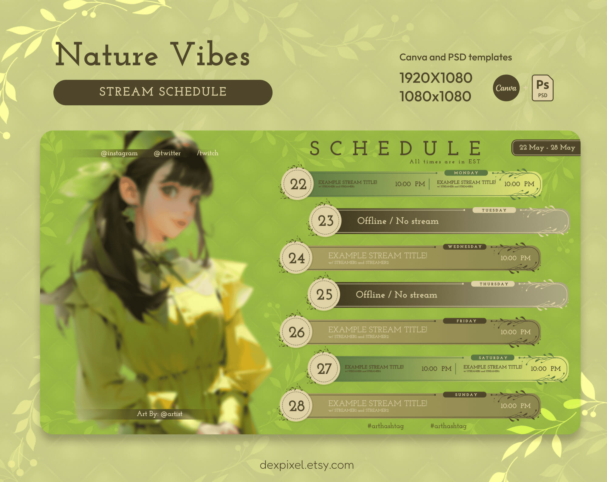 Nature Vibes Stream Schedule 3