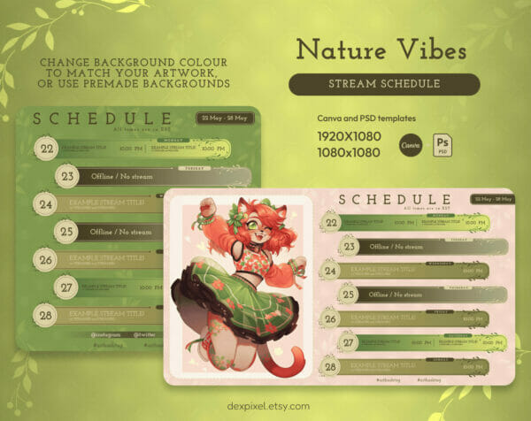 Nature Vibes Stream Schedule 4