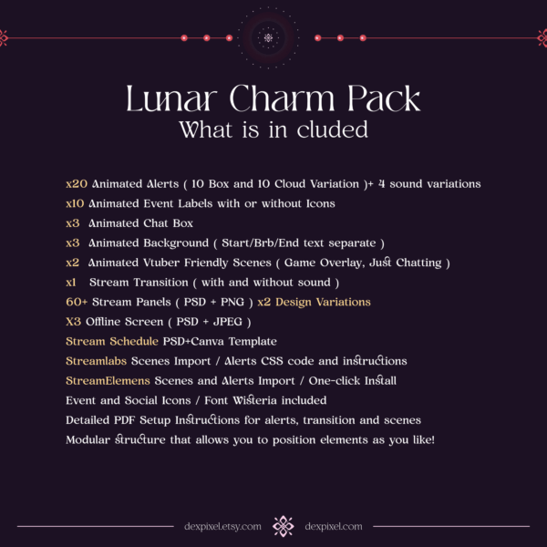 Green Lunar Charm Stream Pack Included