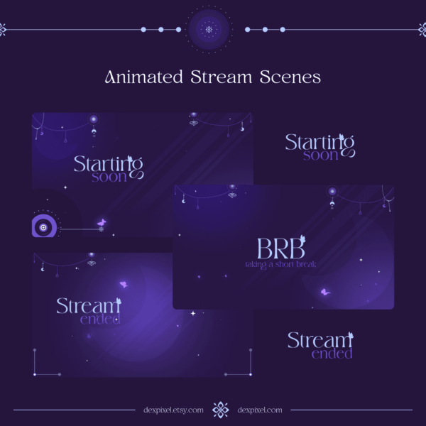 Purple Lunar Charm Stream Pack Included 1