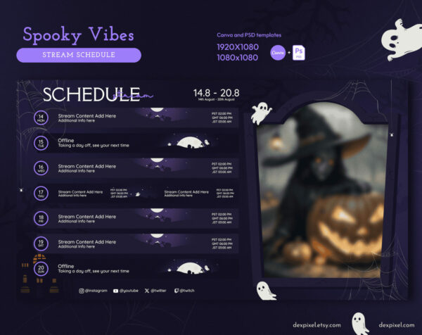 Spooky Stream Schedule 4