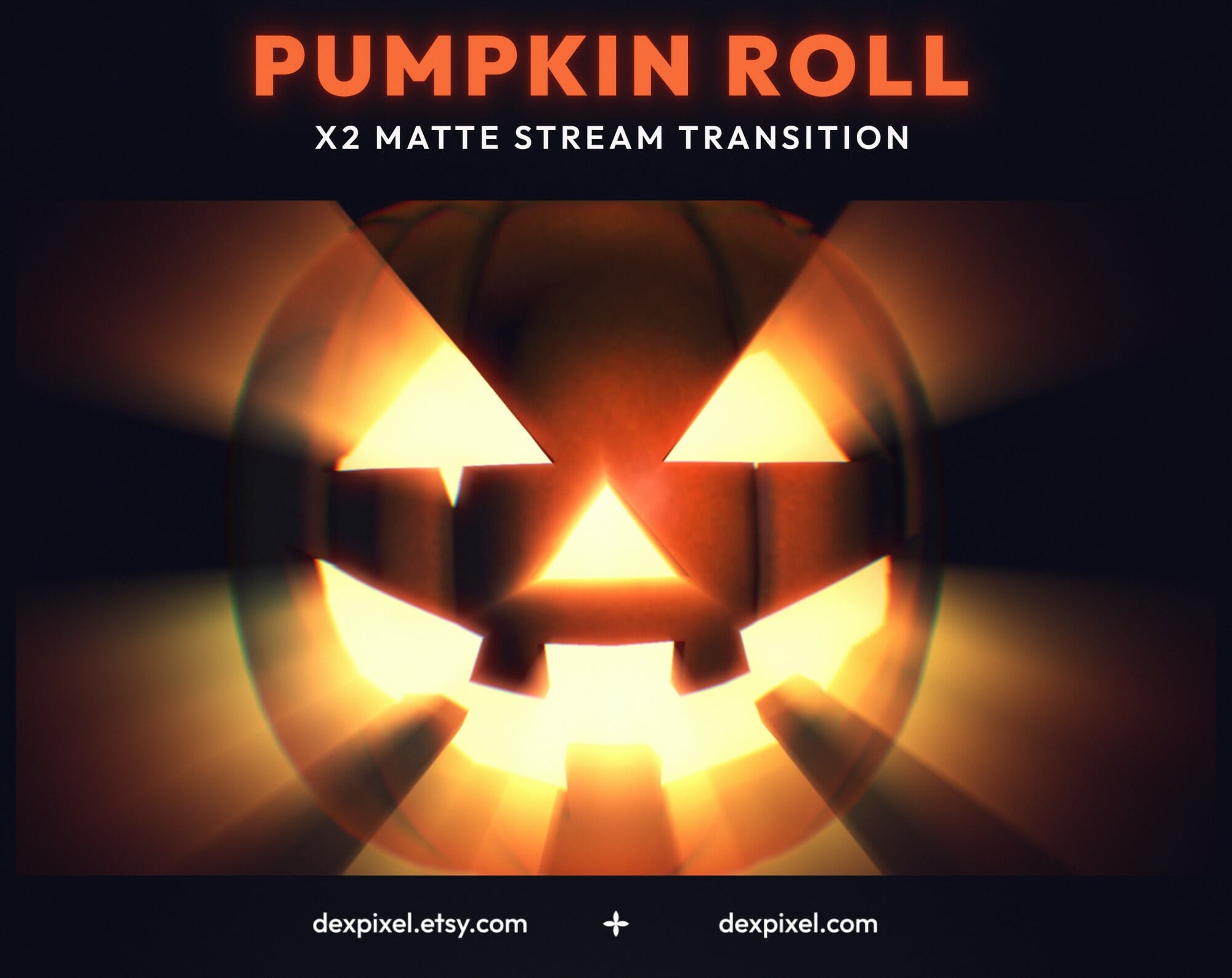 Pumpkin Roll Stream Stinger OBS Transition 8