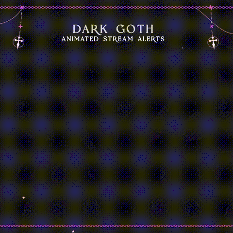 Pink Goth Animated Stream Halloween Pack Alerts (1)