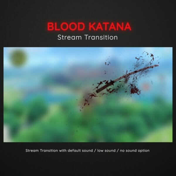 Blood Katana Scary Horror Blood Halloween Stream Transition 4