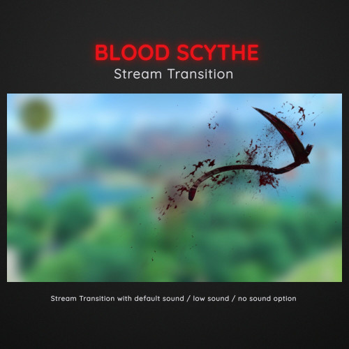 Blood Scythe Scary Horror Blood Halloween Stream Transition 4