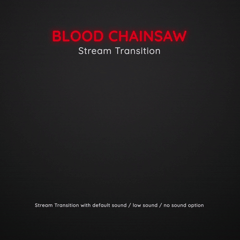 Blood Chainsaw Scary Horror Blood Halloween Stream Transition (1)