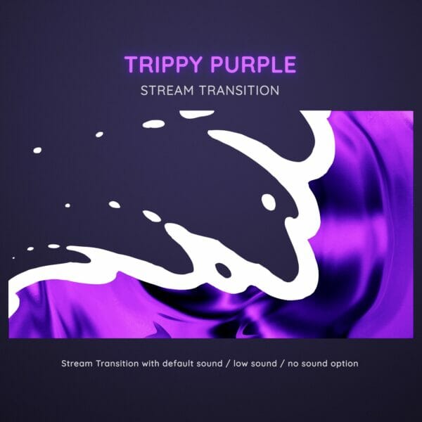 Purple Trippy Splash Liquid Stream Transition 5