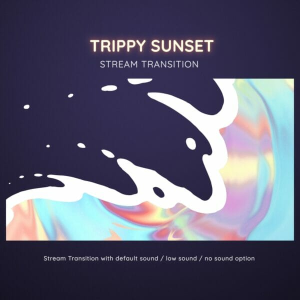 Sunset Trippy Splash Liquid Stream Transition 5