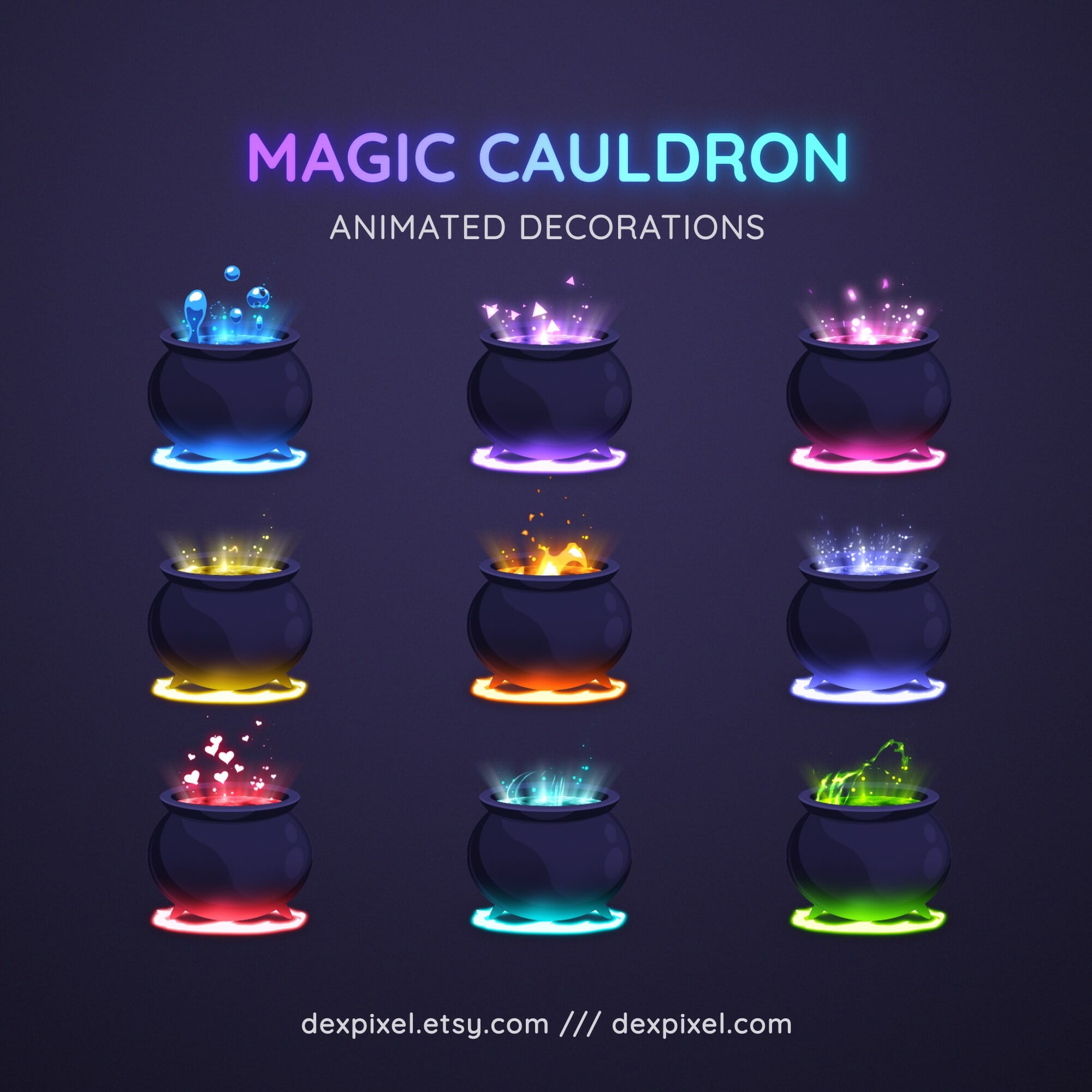 Magic Cauldron Stream Decoration