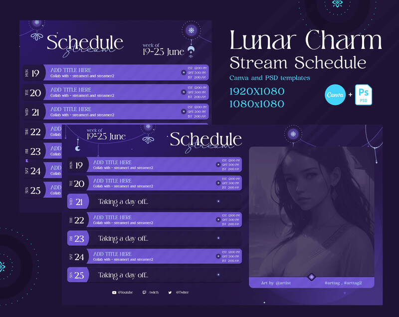 Lunar Charm Stream Schedule 2