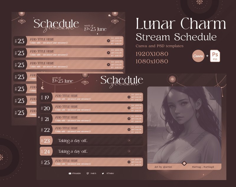 Lunar Charm Stream Schedule 2