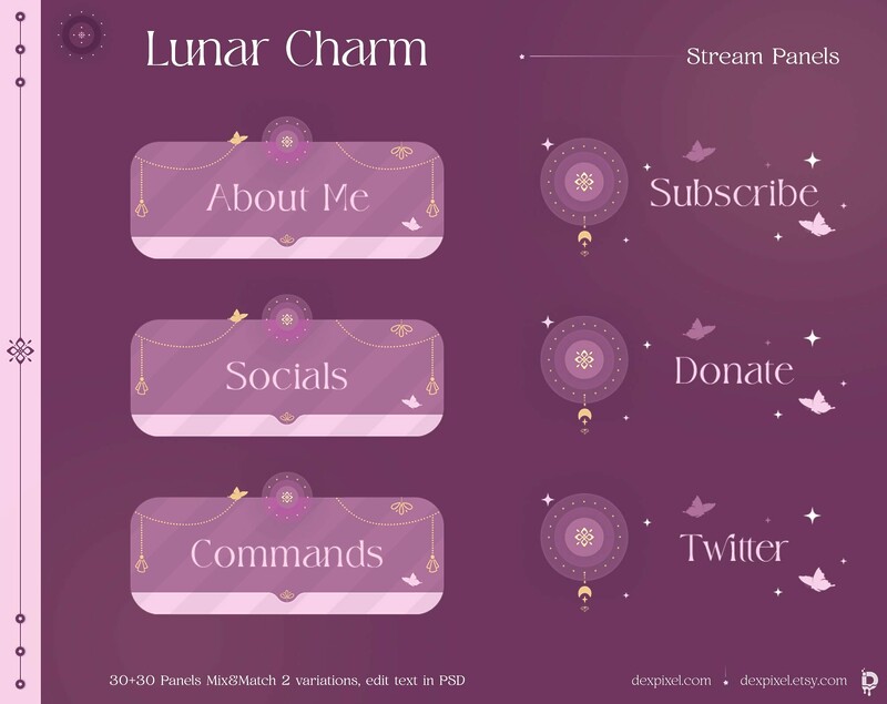 Lunar Charm Stream Panels