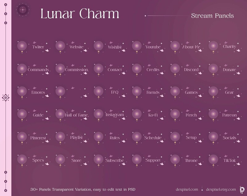 Lunar Charm Stream Panels 2