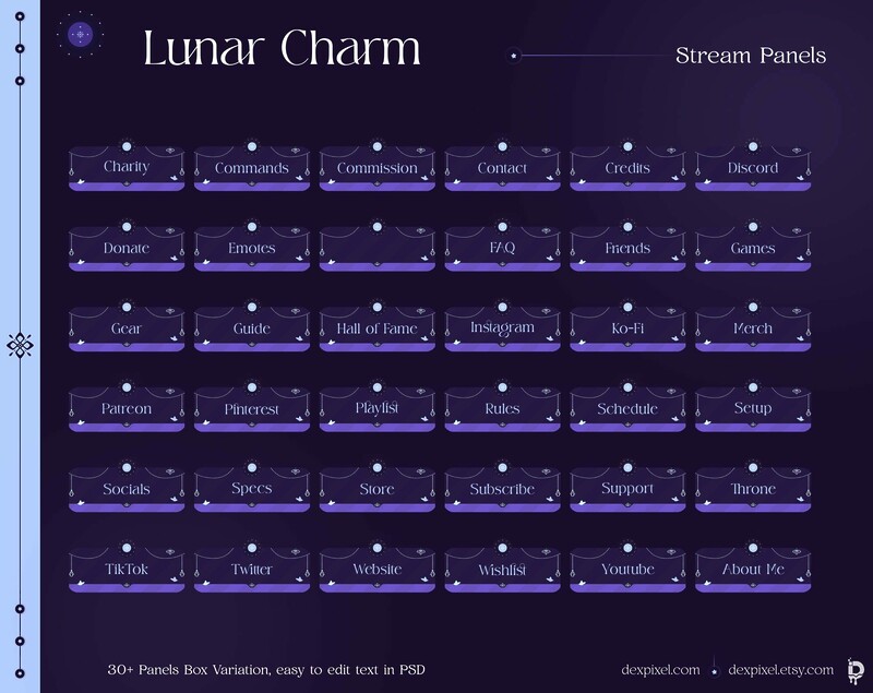 Lunar Charm Stream Panels 1