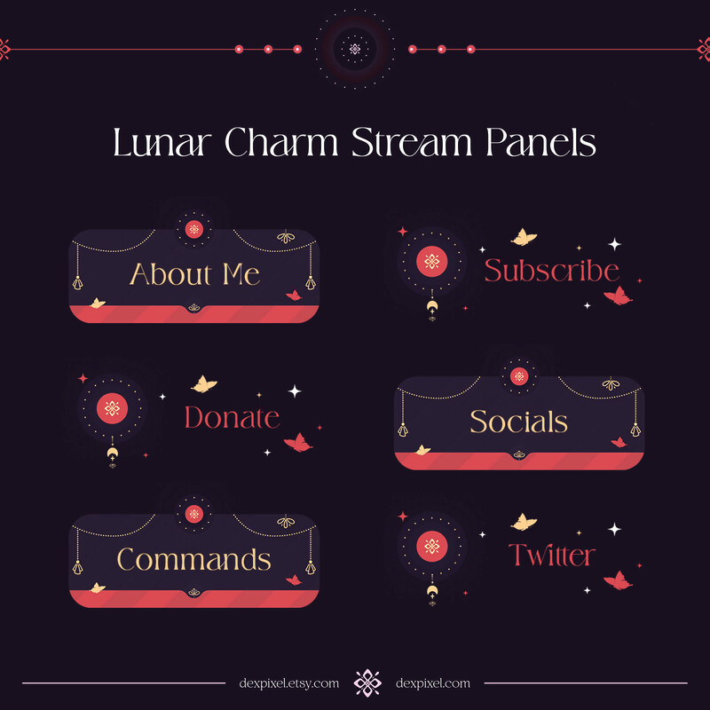 Purple Red Lunar Cham Stream Panels