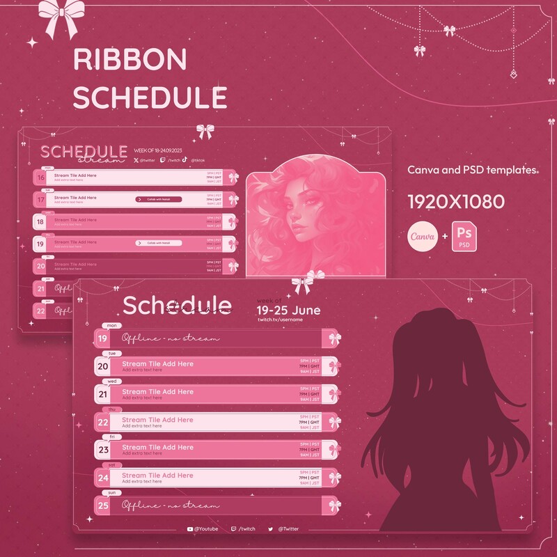 Pink Ribbon Stream Schedule 2