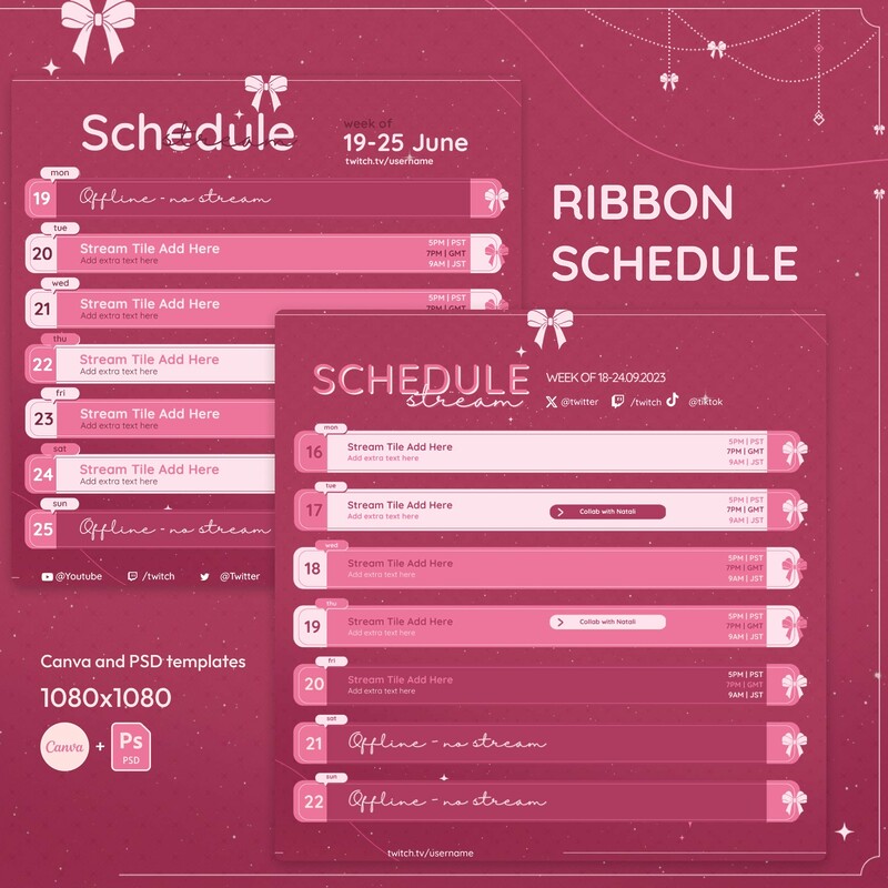 Pink Ribbon Stream Schedule 4