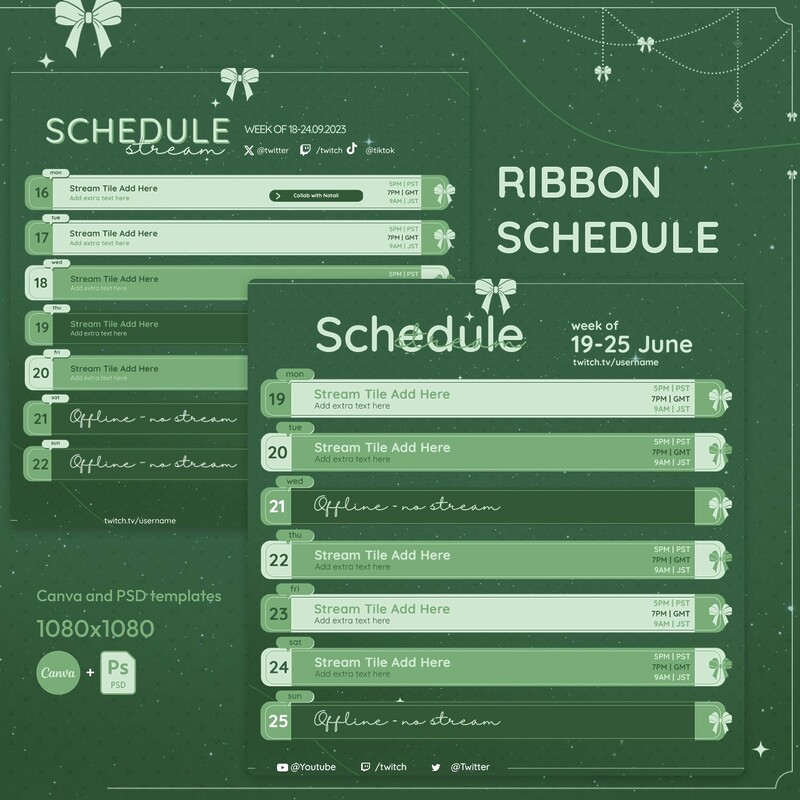 Green Ribbon Stream Schedule